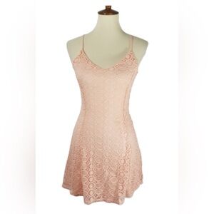 Aqua Blush Eyelet Skater dress sz XS